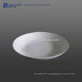 9 Zoll Plain White Hotel verwendet Fine Bone China White Round Großhandel Dinner Platten, weiße Keramikplatten Bulk